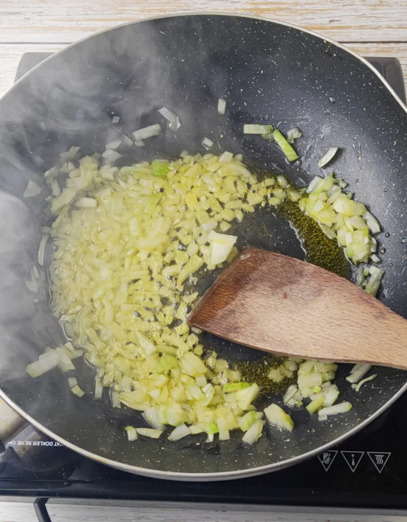 frying onions