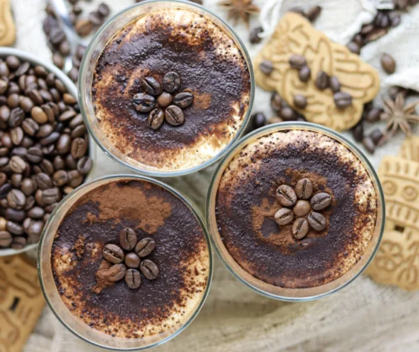 beautiful tiramisu speculoos in glasses